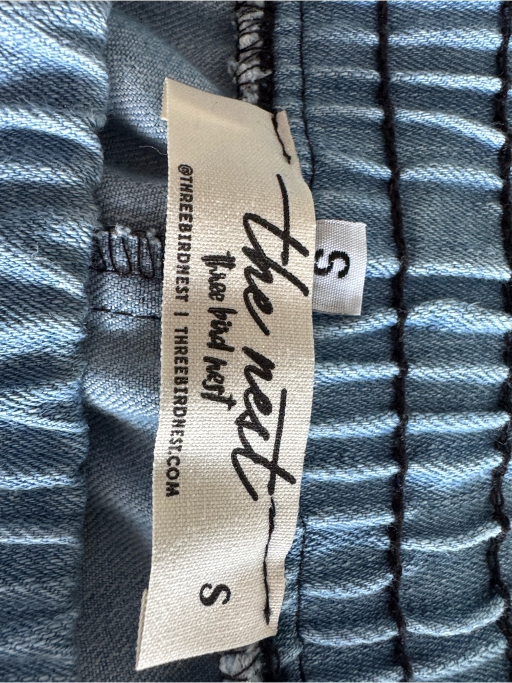 Three Bird Nest So Comfy Wide Leg Denim Pant- Light Indigo. - Picture 7 of 7
